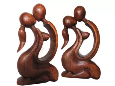 Piękna Rzeźba drewno 15cm Super prezent Indonezja